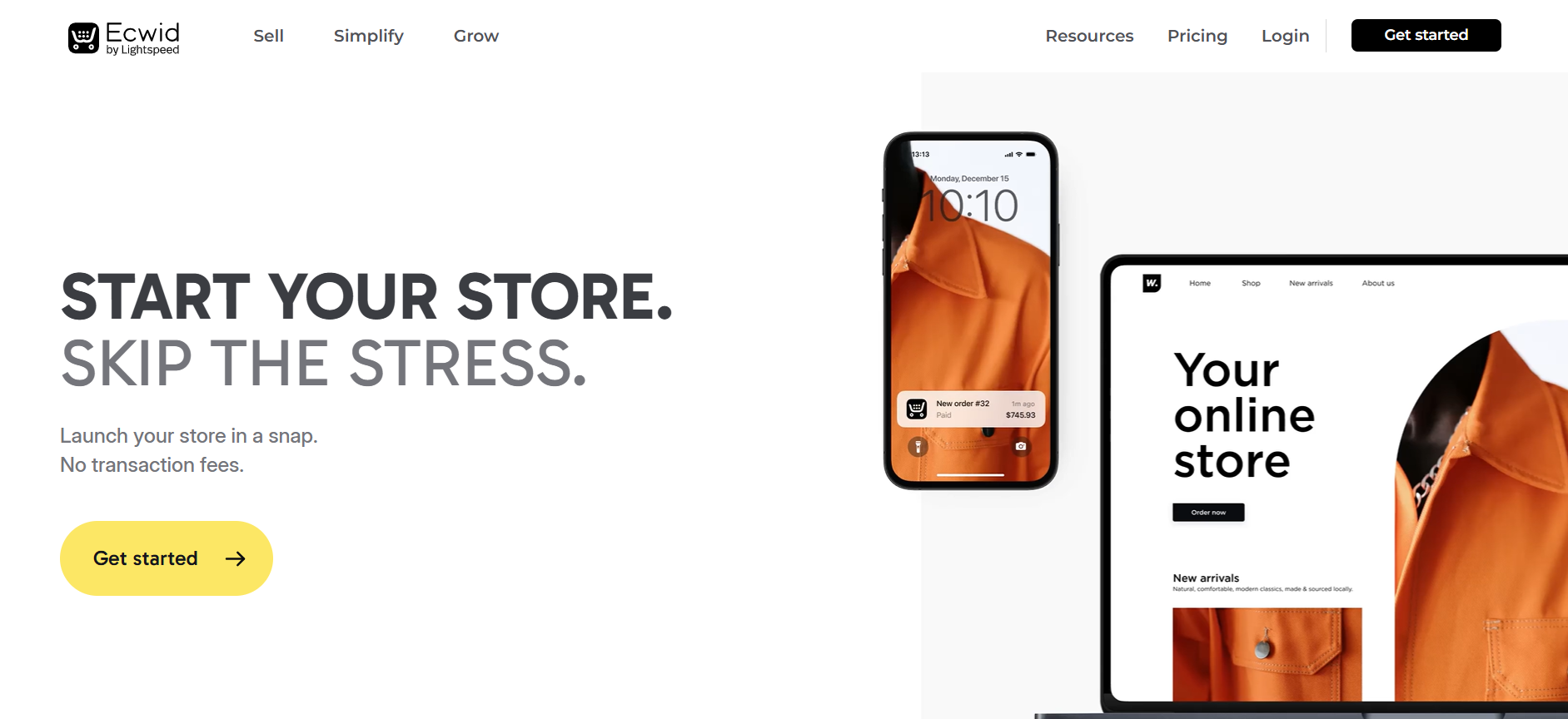 eCommerce platforms for seo: Ecwid