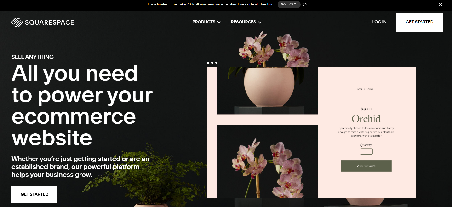 ecommerce platforms for seo: Squarespace Commerce